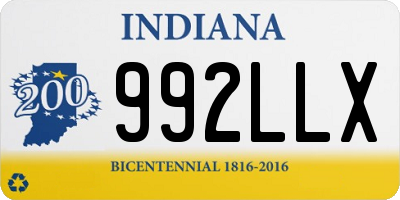 IN license plate 992LLX