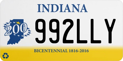 IN license plate 992LLY