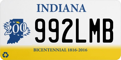 IN license plate 992LMB