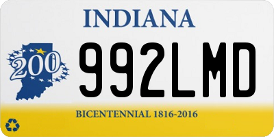 IN license plate 992LMD