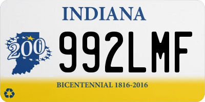 IN license plate 992LMF