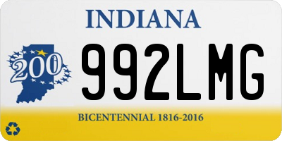 IN license plate 992LMG