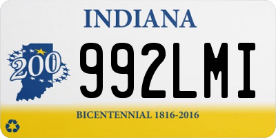 IN license plate 992LMI