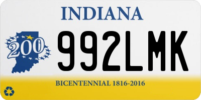 IN license plate 992LMK