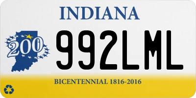 IN license plate 992LML