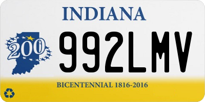 IN license plate 992LMV