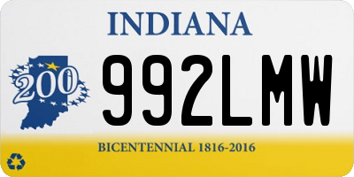 IN license plate 992LMW