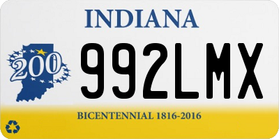 IN license plate 992LMX