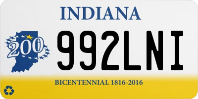 IN license plate 992LNI