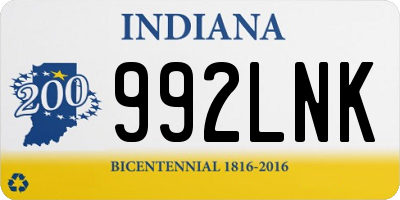 IN license plate 992LNK