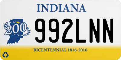 IN license plate 992LNN