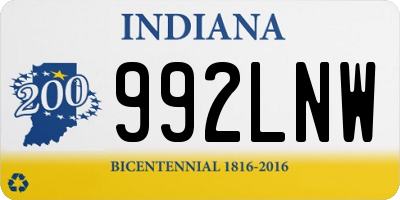 IN license plate 992LNW