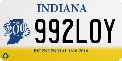IN license plate 992LOY