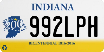IN license plate 992LPH