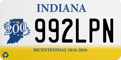 IN license plate 992LPN