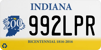 IN license plate 992LPR