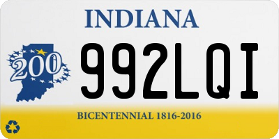 IN license plate 992LQI