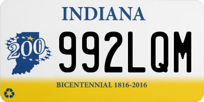 IN license plate 992LQM