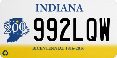 IN license plate 992LQW