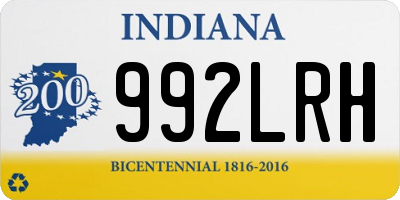 IN license plate 992LRH