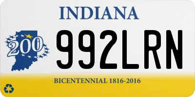 IN license plate 992LRN