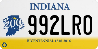 IN license plate 992LRO