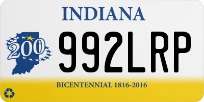 IN license plate 992LRP