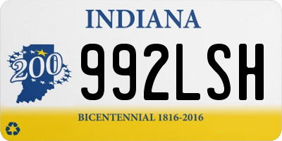 IN license plate 992LSH