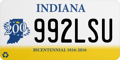 IN license plate 992LSU