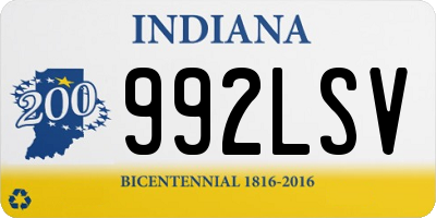 IN license plate 992LSV