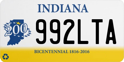 IN license plate 992LTA