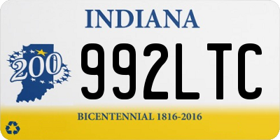 IN license plate 992LTC