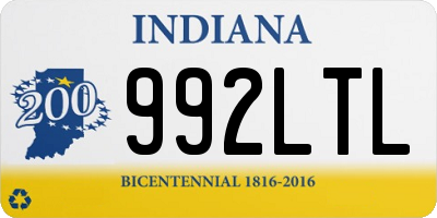 IN license plate 992LTL