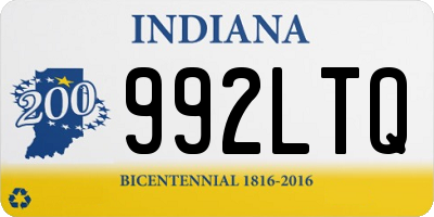 IN license plate 992LTQ