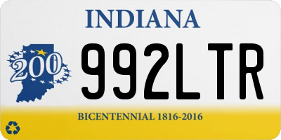 IN license plate 992LTR