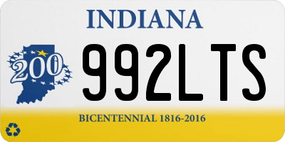 IN license plate 992LTS