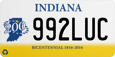 IN license plate 992LUC