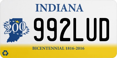 IN license plate 992LUD