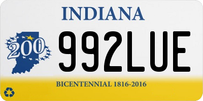 IN license plate 992LUE