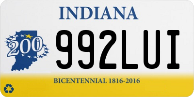 IN license plate 992LUI