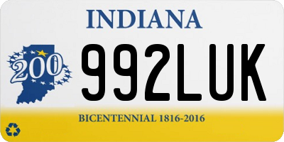 IN license plate 992LUK