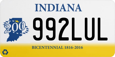 IN license plate 992LUL