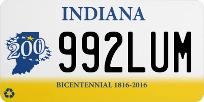 IN license plate 992LUM