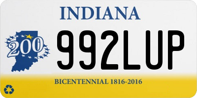 IN license plate 992LUP