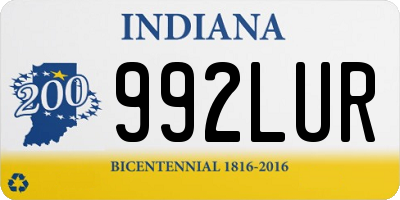 IN license plate 992LUR