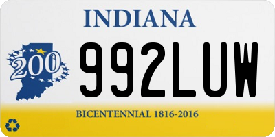 IN license plate 992LUW