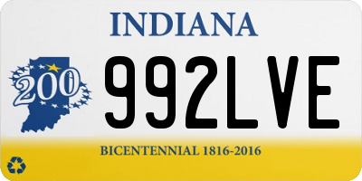 IN license plate 992LVE