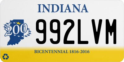 IN license plate 992LVM