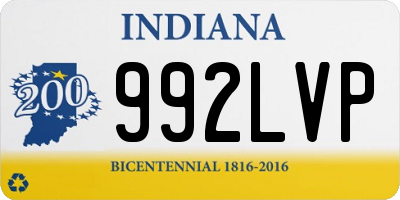 IN license plate 992LVP