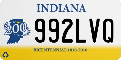 IN license plate 992LVQ